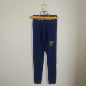 Adidas Women Blue Athletic Club Leggings XS Vintage Style Athleisure Sporty